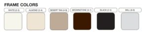 Pleated Custom Screen Color Options