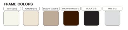 Pleated Custom Screen Color Options