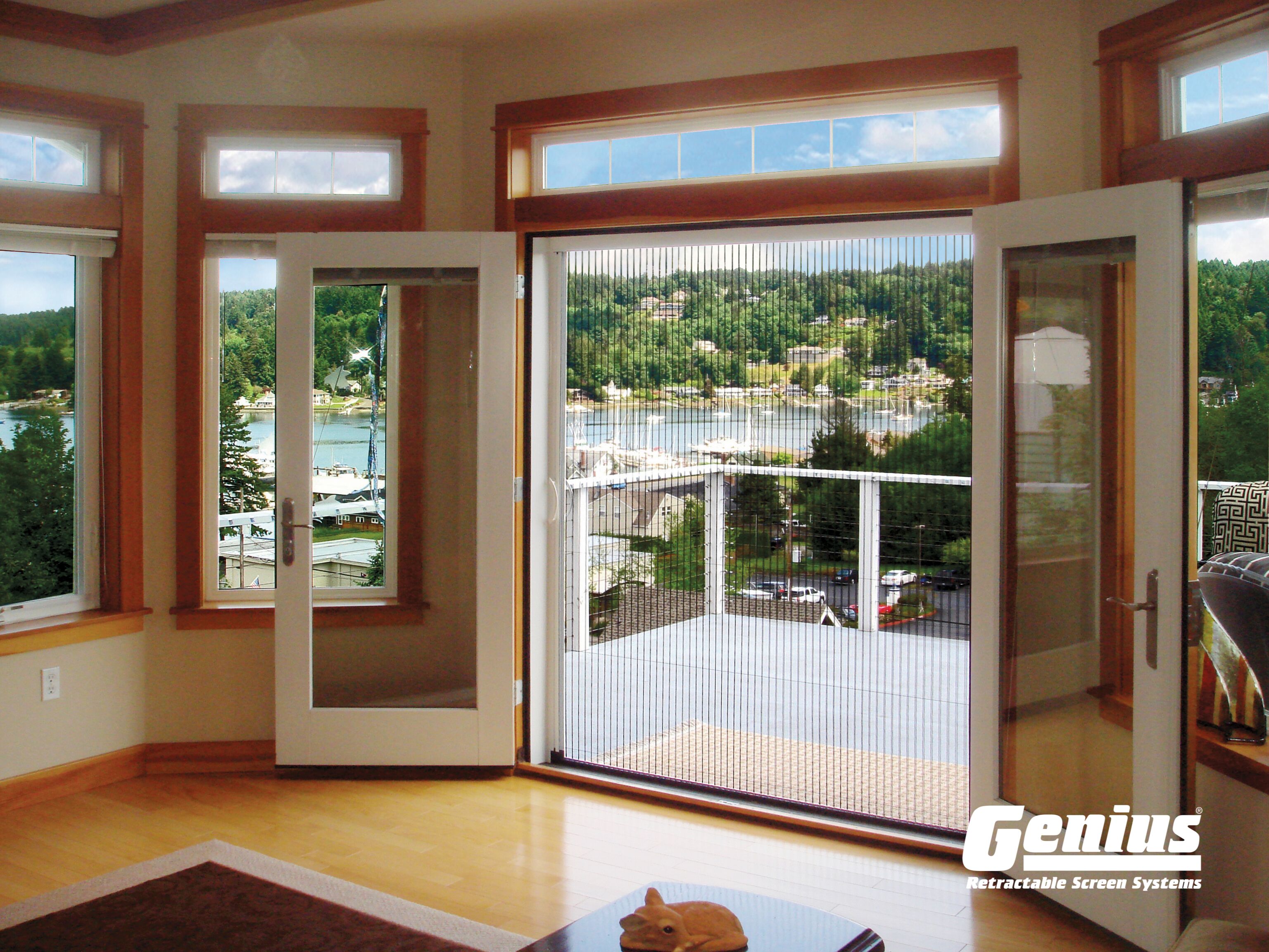 Genius Sheer Screen Advance Retractable Screen Door