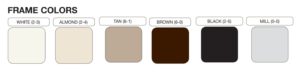 Pleated Custom Screen for Large Openings Colors
