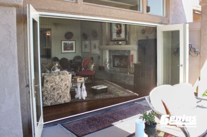 Pleated Custom Screen for Large Openings