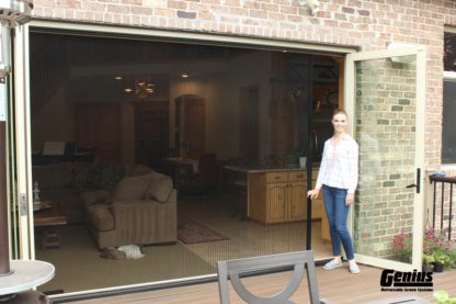 Pleated Custom Screen for Large Openings