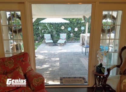 Pleated Custom Screen for Large Openings