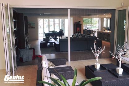 Pleated Custom Screen for Large Openings