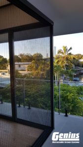 Pleated Custom Screen for Large Openings