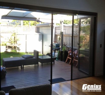 Pleated Custom Screen for Large Openings