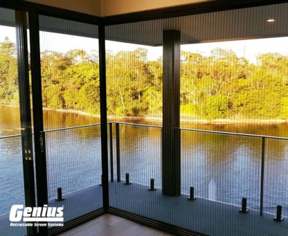 Pleated Custom Screen for Large Openings