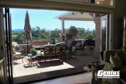 Pleated Custom Screen for Large Openings