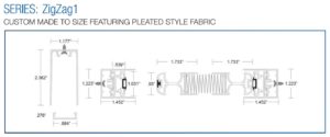 Pleated Custom Screen for Large Openings Profile